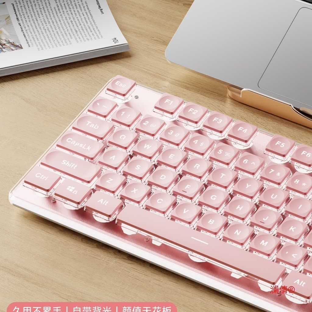 2026 novo estilo X7 teclado silencioso menina escritório rosa computador sem fio de alto valor com fio sentir bom Mouse