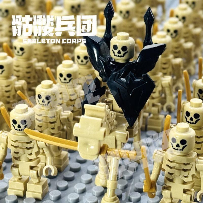 2026 novo estilo compatível lego esqueleto boneca Halloween MOC compatível lego boneca montado bloco de construção brinq