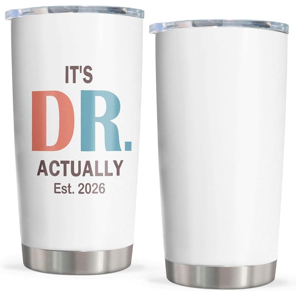 Presentes para Médicos/Médicas, Copo Térmico "É Dr, na Verdade" 20oz 1 unidade, Presentes de Formatura em Doutorado, Pre