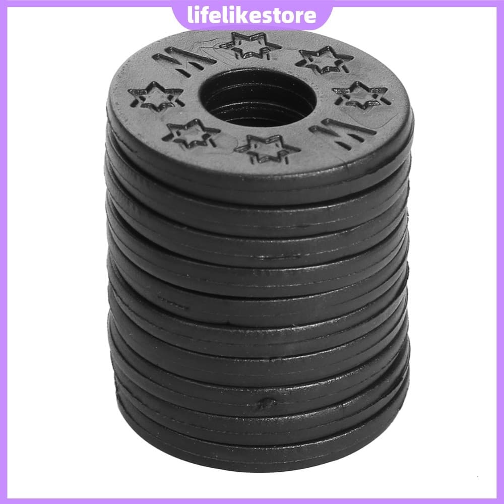10pcs Travas De Alça De Borracha Para Baixo Elétrico Acústico De Guitarra , Antiderrapante E Seguro [lifelikestore.br]