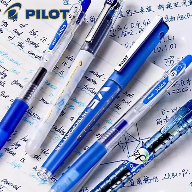 Japão Piloto Azul Gel Caneta Coleção Rollerball Recarga P-500/G2/VB5 0.5mm Exame De Assinatura Exclusivo De Volta Às Aul