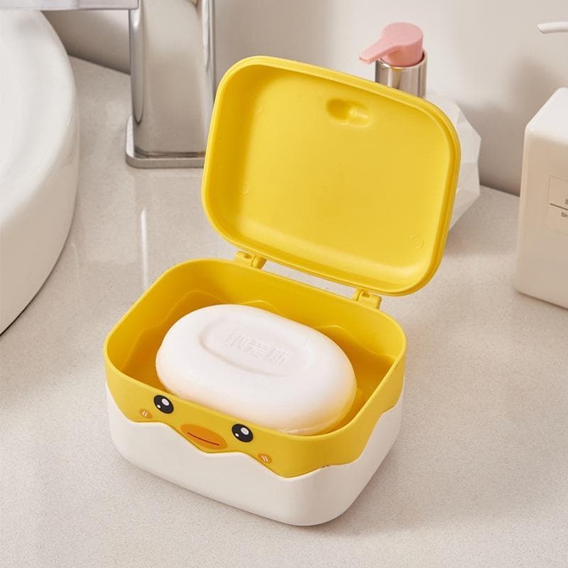 Saboneteira de banheiro, saboneteira sem perfuração, caixa de armazenamento de sabonete de drenagem doméstica, Design de