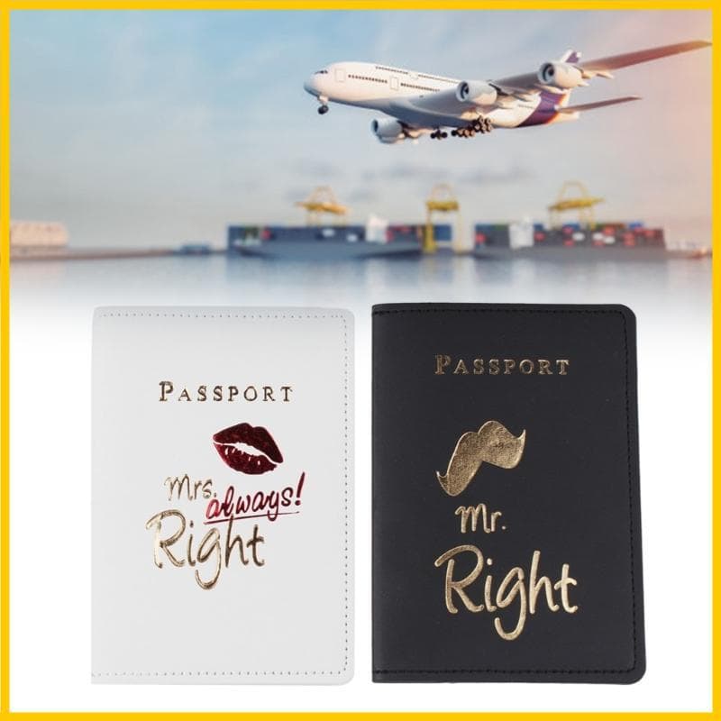 Mrs Porta-Passaporte Presentes Chá Couro Para Casamento Lua Viagem Essencial Noiva G