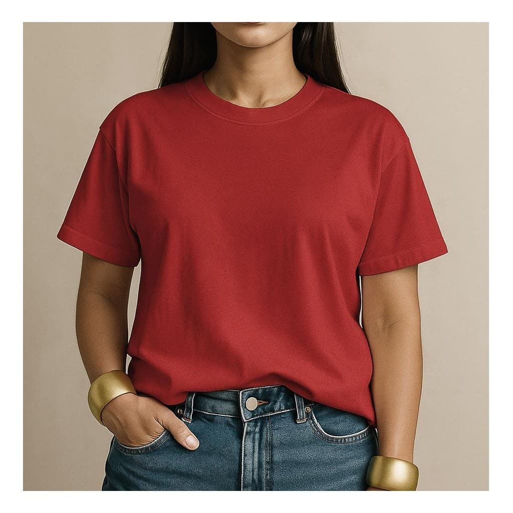 Camisa Básica Feminina 100% Algodão Lisa Premium Casual Dia a Dia Trabalho Academia Moda Streetwear