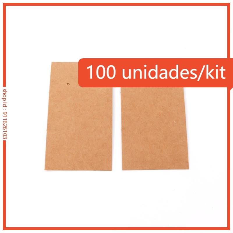 Embalagem de Joias - Exposição de Brincos em Papel Kraft - Estilo Simples