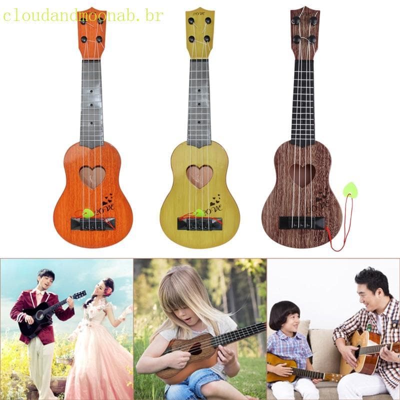 CLO Brinquedo Ukulele Guitarra Musical Adequado Para Cantando Karaokê Uma Criança