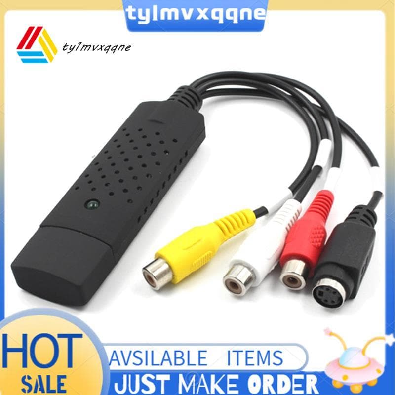Placa De Captura De Vídeo USB , Conversor De Áudio E Para Converter Mini DV VCR Hi8 DVD Digital Fácil Instalação De Usar