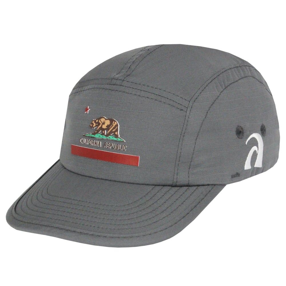 BONÉ SURF ALIVE FIVE PANEL CALIFORNIA REPUBLIC GREY