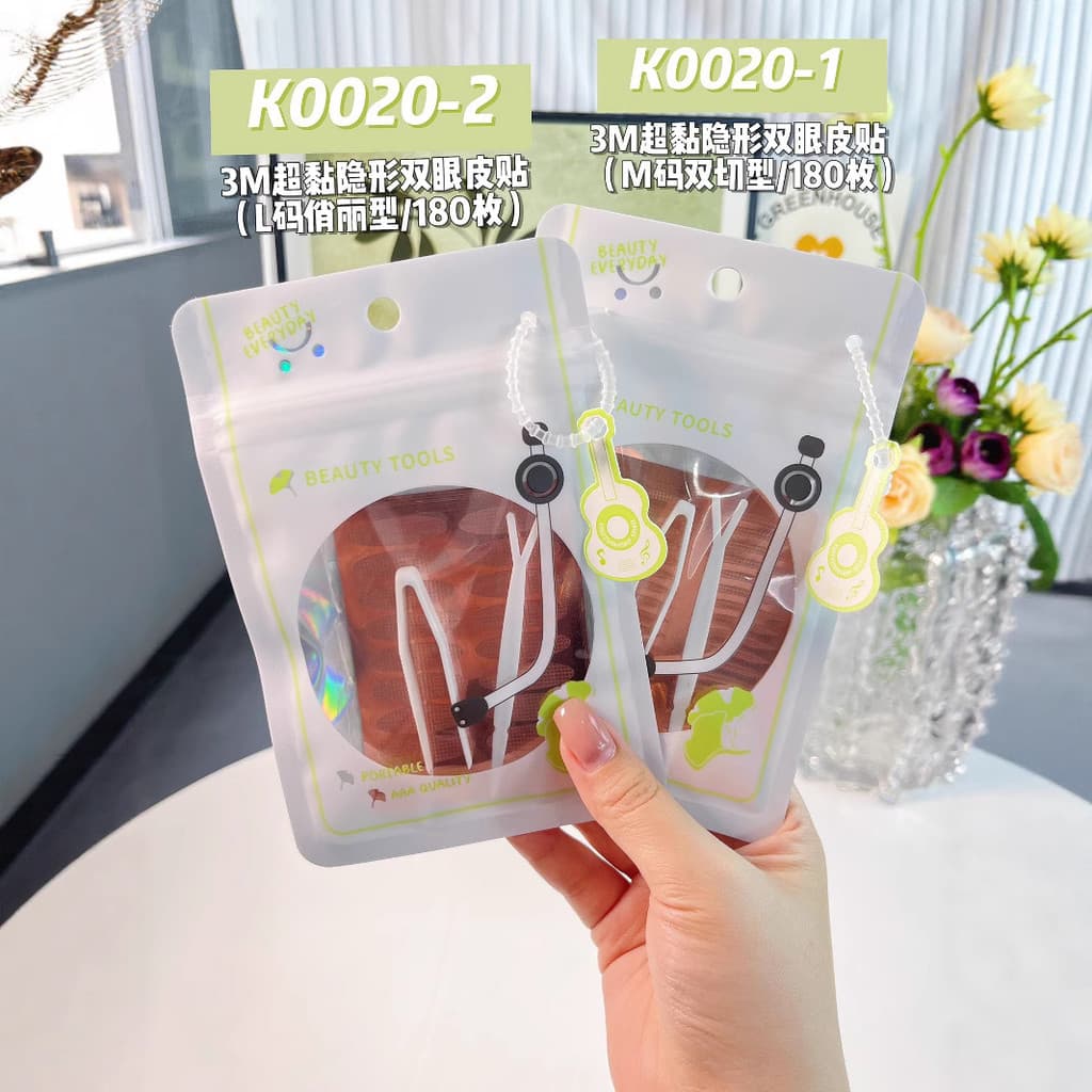 Keqi Super pegajoso invisível dupla pálpebra adesivo 3M cola adesivo Material luz respirável invisível serviço Natural K