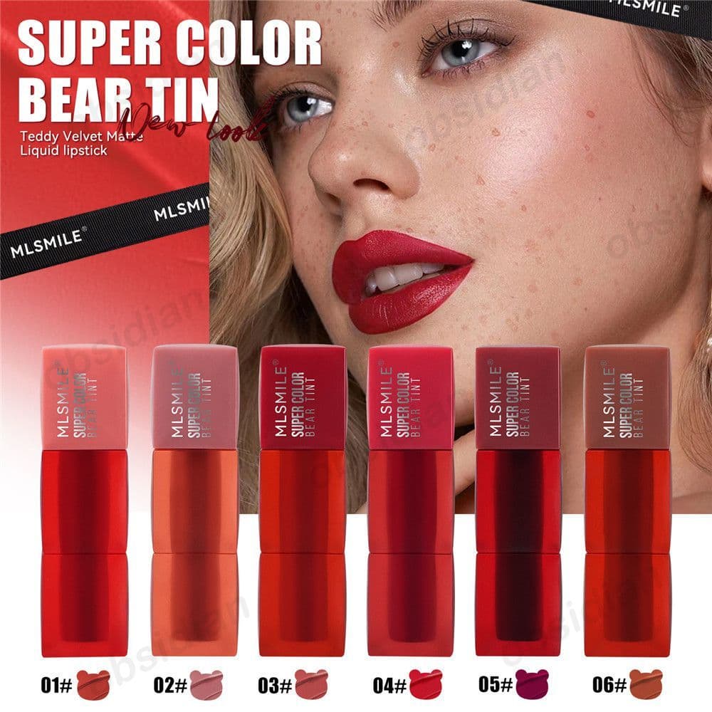 MLSMILE Gloss Labial à Prova d'Água, Acessível e Brilhante, Não Transfere, Hidratante, Vegano, Efeito Degradê