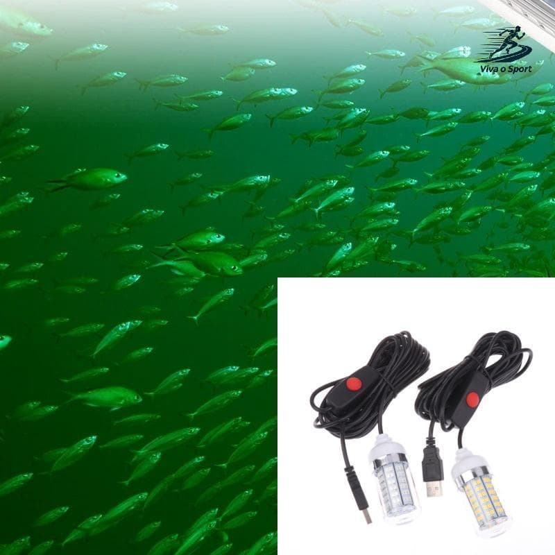 Viva o Sport 5V USB LED Luz De Pesca IP68 Isca Fish Finder Lâmpada Atrai Camarão Lula Krill 4 Cores Luzes Subaquáticas B