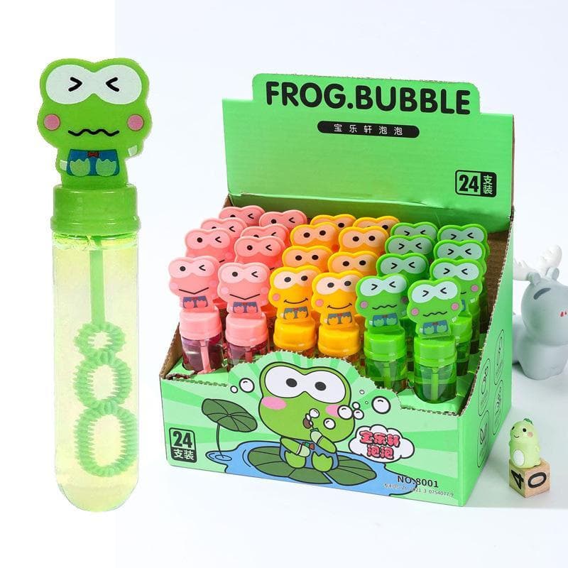 Pequeno sapo bolha água com anel de sopro ao ar livre colorido bolha água lazer brinquedos pai-filho jogar brinquedos da