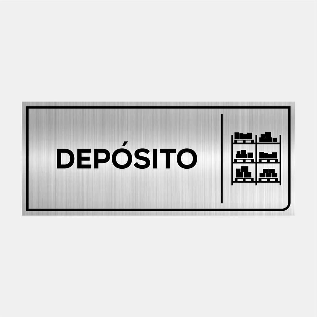 Placa De Identificação Sinalização Depósito 24x10cm