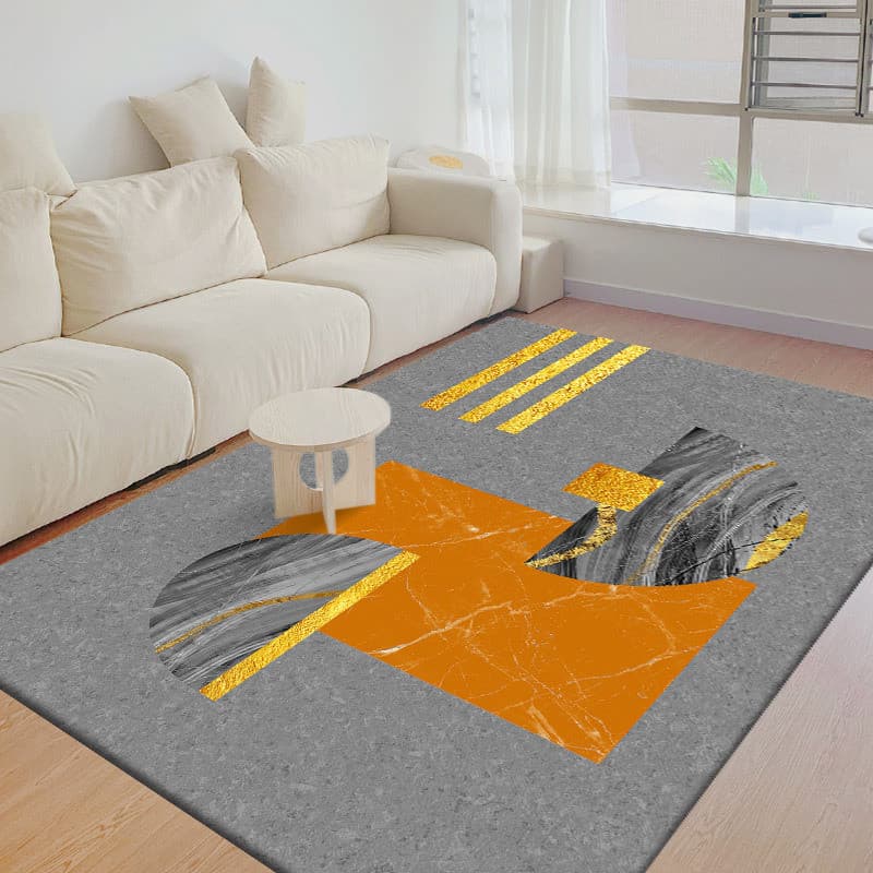 [Novo produto] Tapete de chão Tapete de lã de cristal Cobertor de mesa de centro Moderno Tapete de sala de estar Simples
