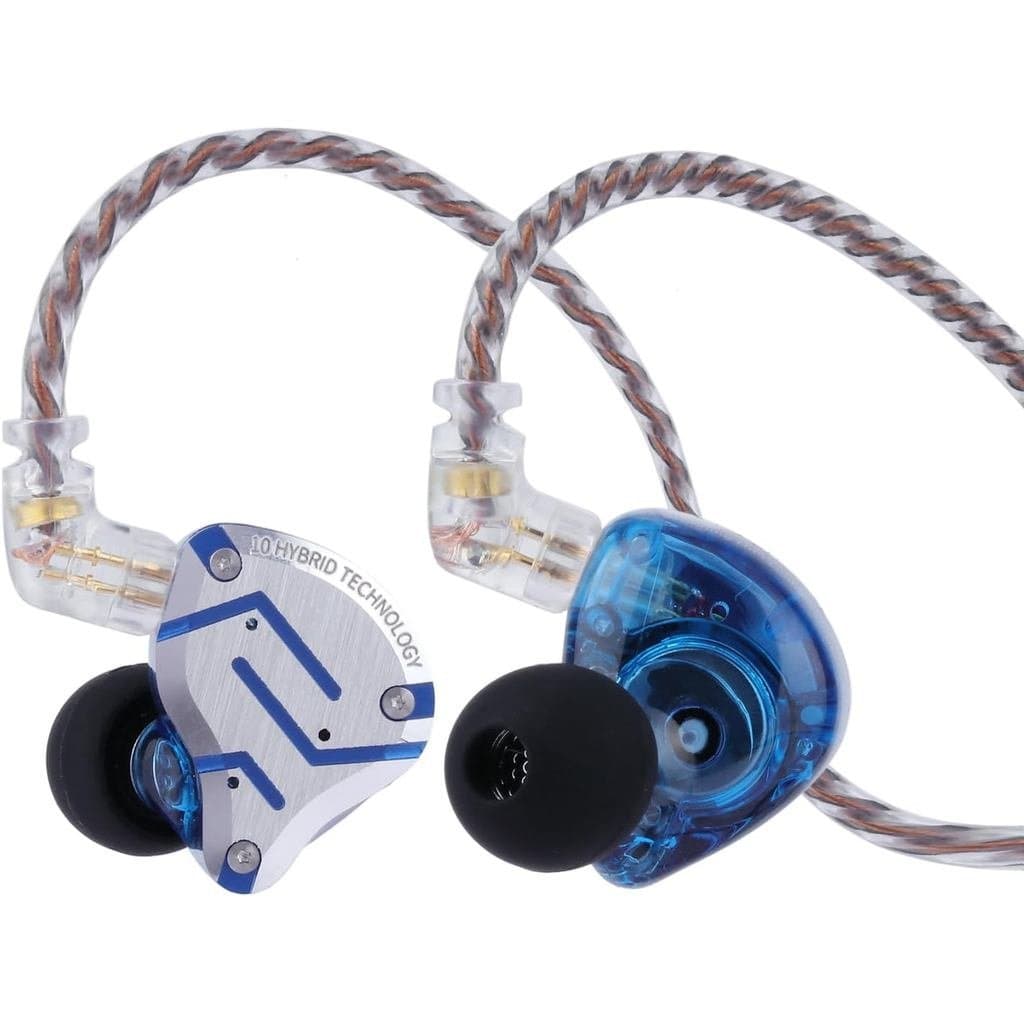 Linsoul KZ ZS10 Pro, Monitor Intra-auricular com 5 Drivers (4BA+1DD), Fones de Ouvido HiFi com Fio, Fones de Ouvido para