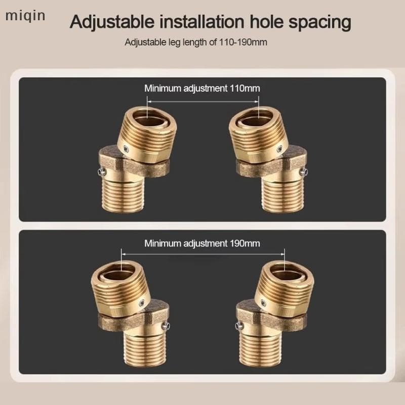 1Pcs Acessórios Para Casa Pé Curvo Angular Universal 360 ° Adaptador De Torneira De Chuveiro De Montagem Em Parede De Ca