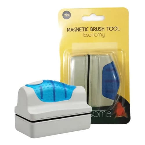 Limpador Magnético Aquário Limpa Vidro Flutuante Betta Soma