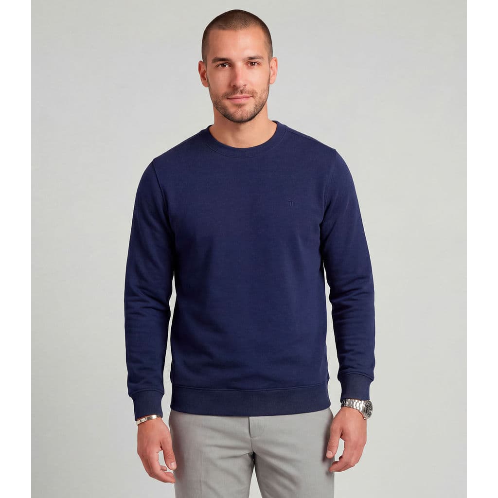 Moletom Masculino Moletom 3 Cabos Felpado Diametro Azul
