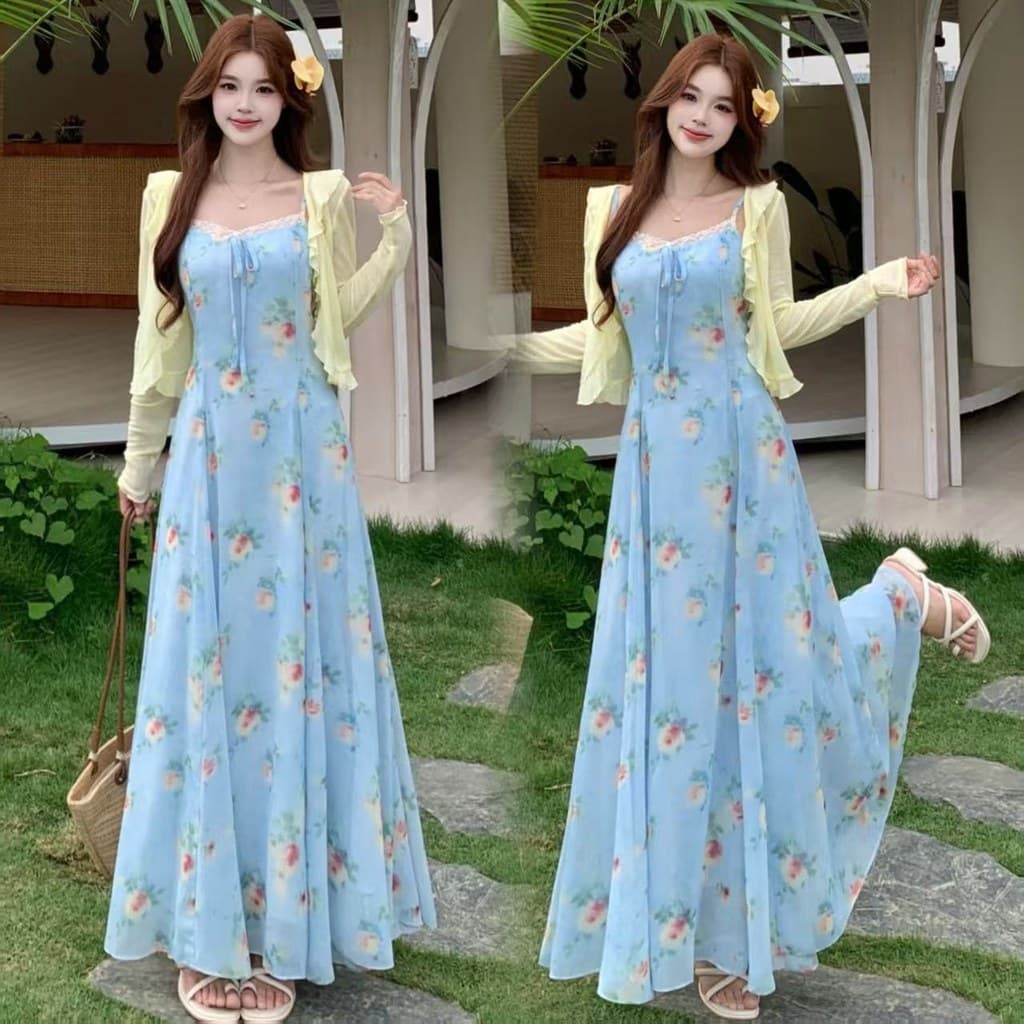 Tamanho grande novo estilo moda combinar temperamento protetor solar xale cintura estreita mais magro olhar Floral estil