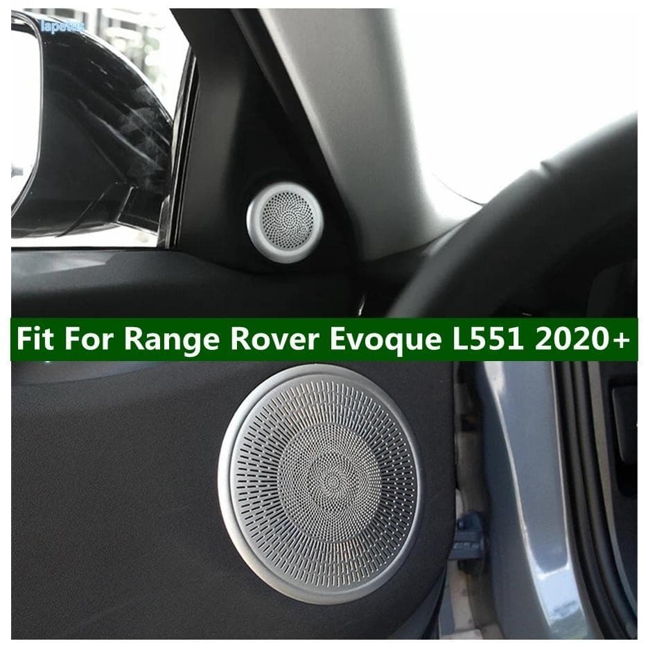 Porta Do Carro Decorativa Quadro Pilar Um Alto-Falante Estéreo Áudio Som Redondo Capa Guarnição Para Range Rover Evoque