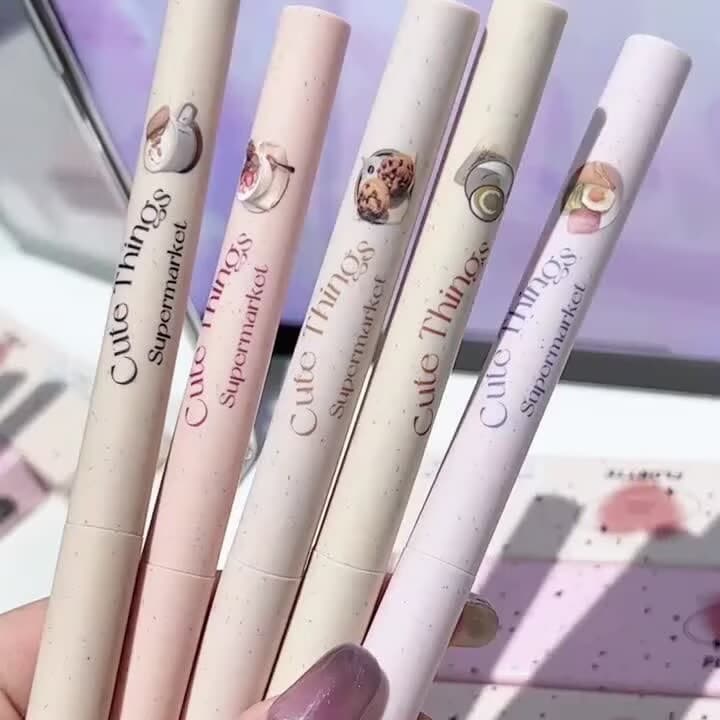 FLORTTE Weird Meria Series Lip Liner Outline Lip Shape Estudante Nude Batom Caneta Fosca
