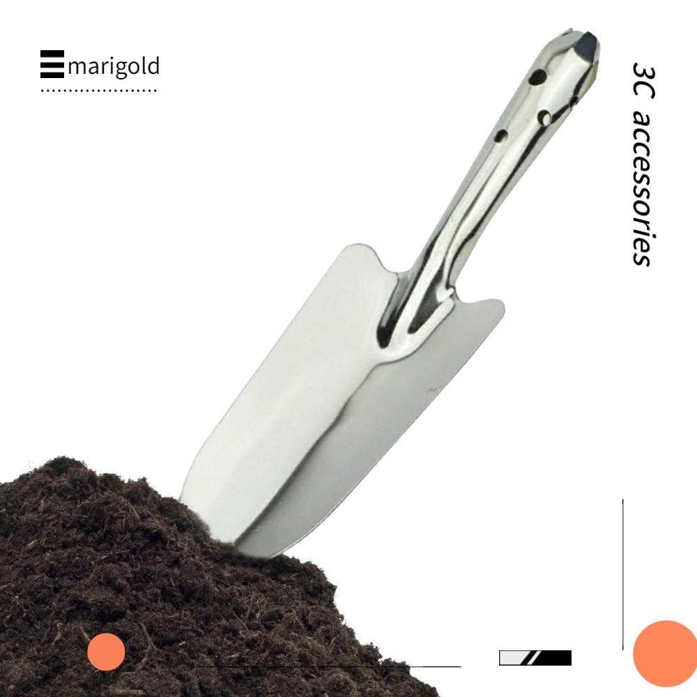 Pás De Espátula De Jardim MARIGOLD , Com Pá Manual Para Transplante De Ervas Daninhas , Aço Inoxidável