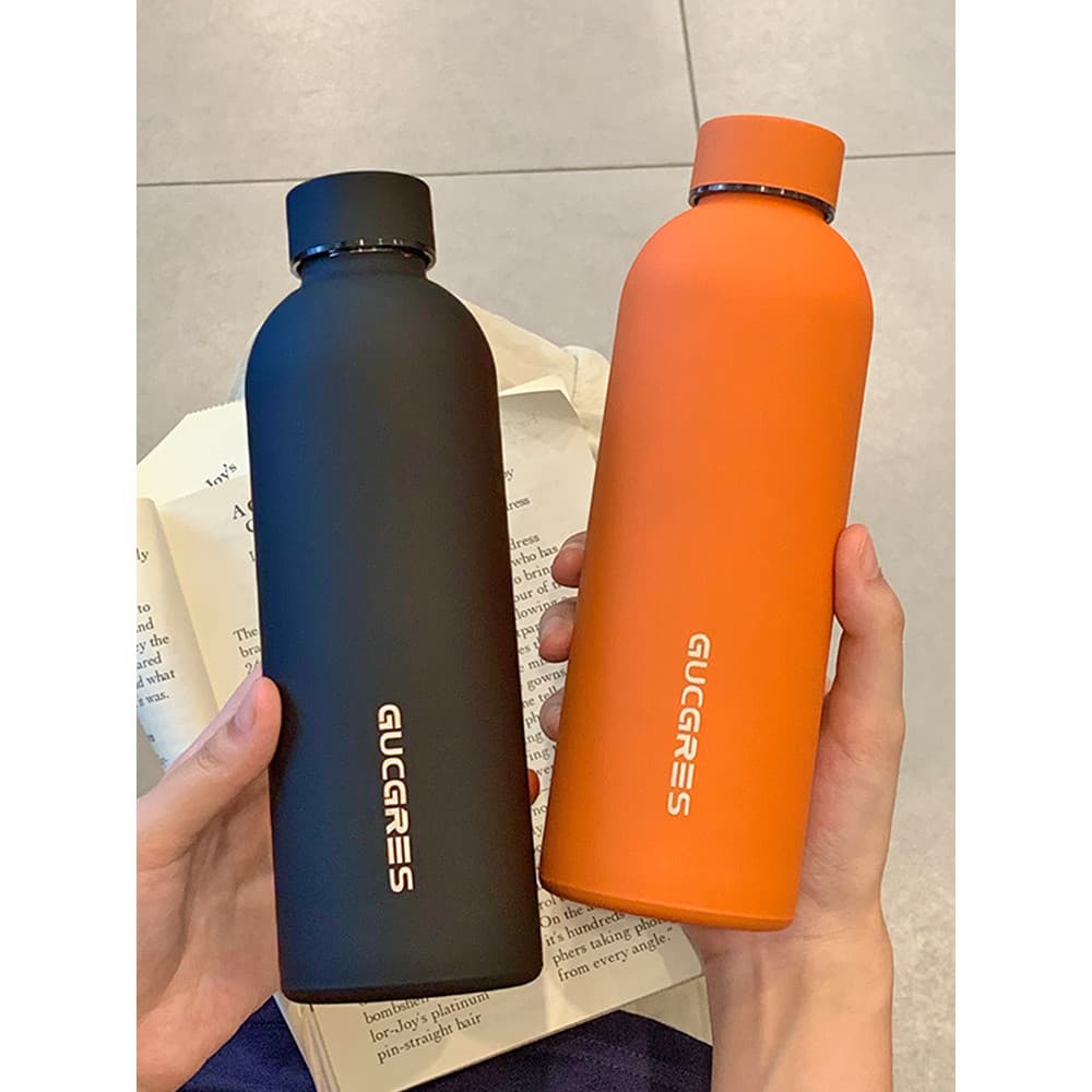 Simples simples grande capacidade 304 copo térmico de aço inoxidável alto valor esportes copo de água masculino portátil