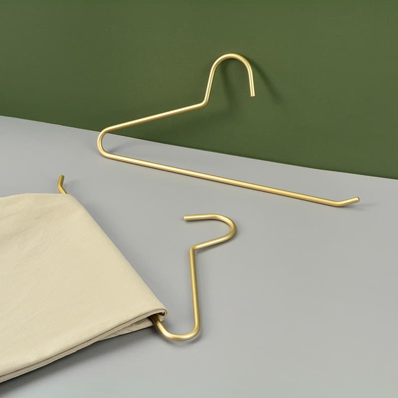 Liga de alumínio minimalista calças domésticas rack antiderrapante calças sem costura rack em forma de ganso cabide de a