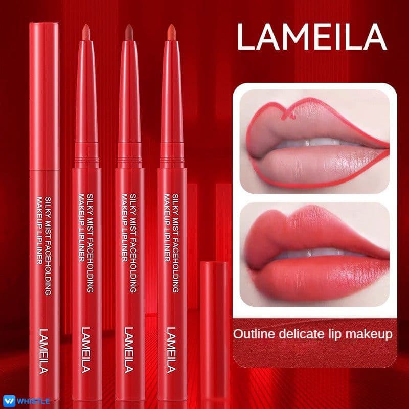 Lápis de Contorno Labial LAMEILA que Não Desbota, Gloss Labial Tridimensional, Suave e Atraente, Cores Intensas,