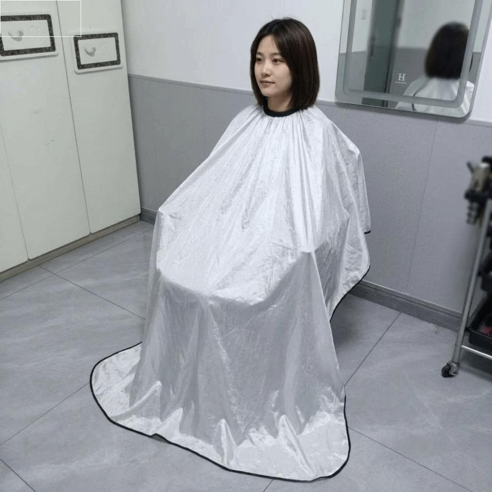 Avental De Cabeleireiro À Prova D'água , Capa Elástica Extra Grande Para Corte De Cabelo Respirável Vestido