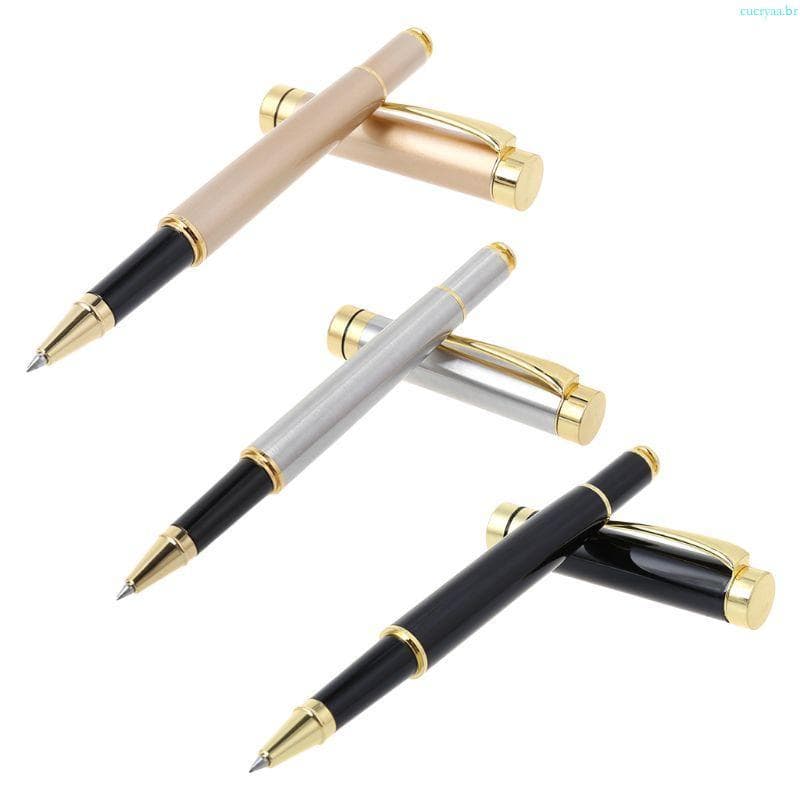 Caneta Assinatura Cucrya Canetas Ponta Fina Escritório 0 5mm Gel Líquida Ponto Rolamento Escri