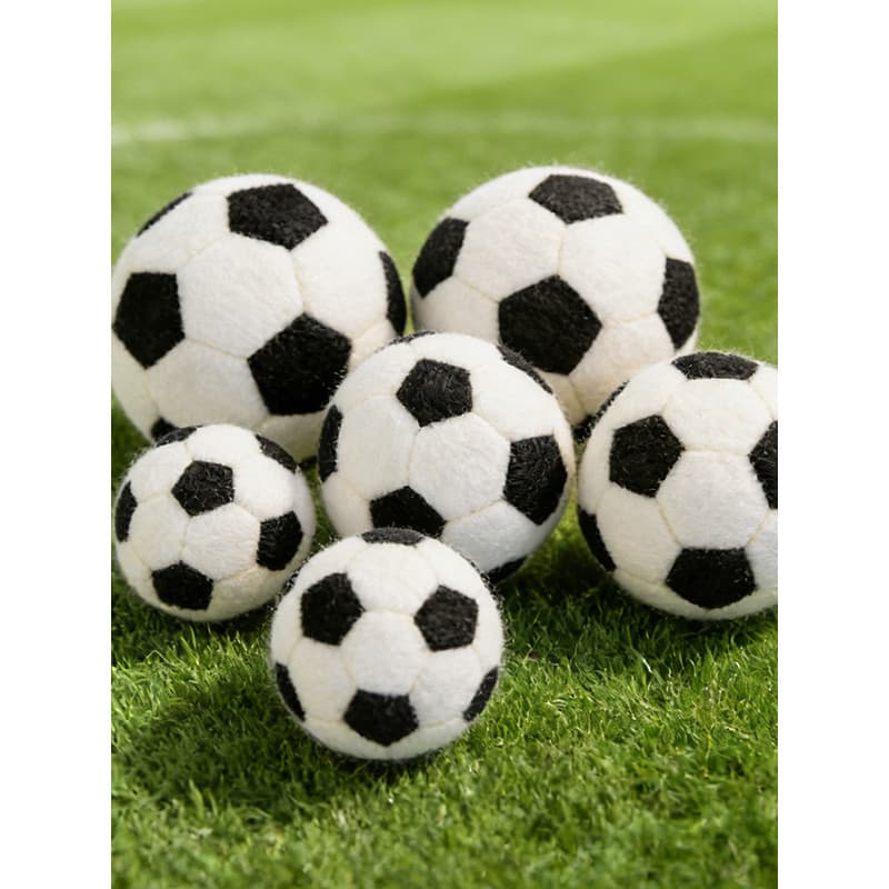 Simulação preto branco brinquedo de pelúcia boneca de futebol Ragdoll tiro adereços feitos à mão jogos infantis acompanh