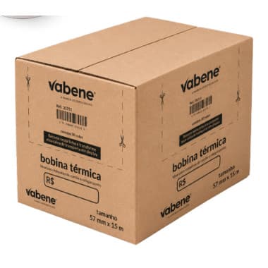 Bobina Térmica 80x40 Branca Papel Liso Cupom Fiscal 30 Unidades