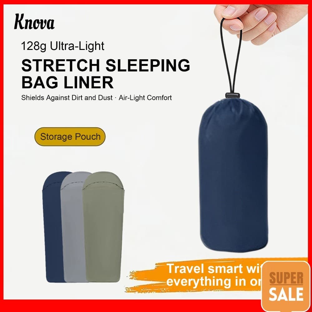 Forro De Saco De Dormir Macio E Adequado Para A Pele 128g Ultraleve Compacto Caminhadas Ao Ar Livre Viagens