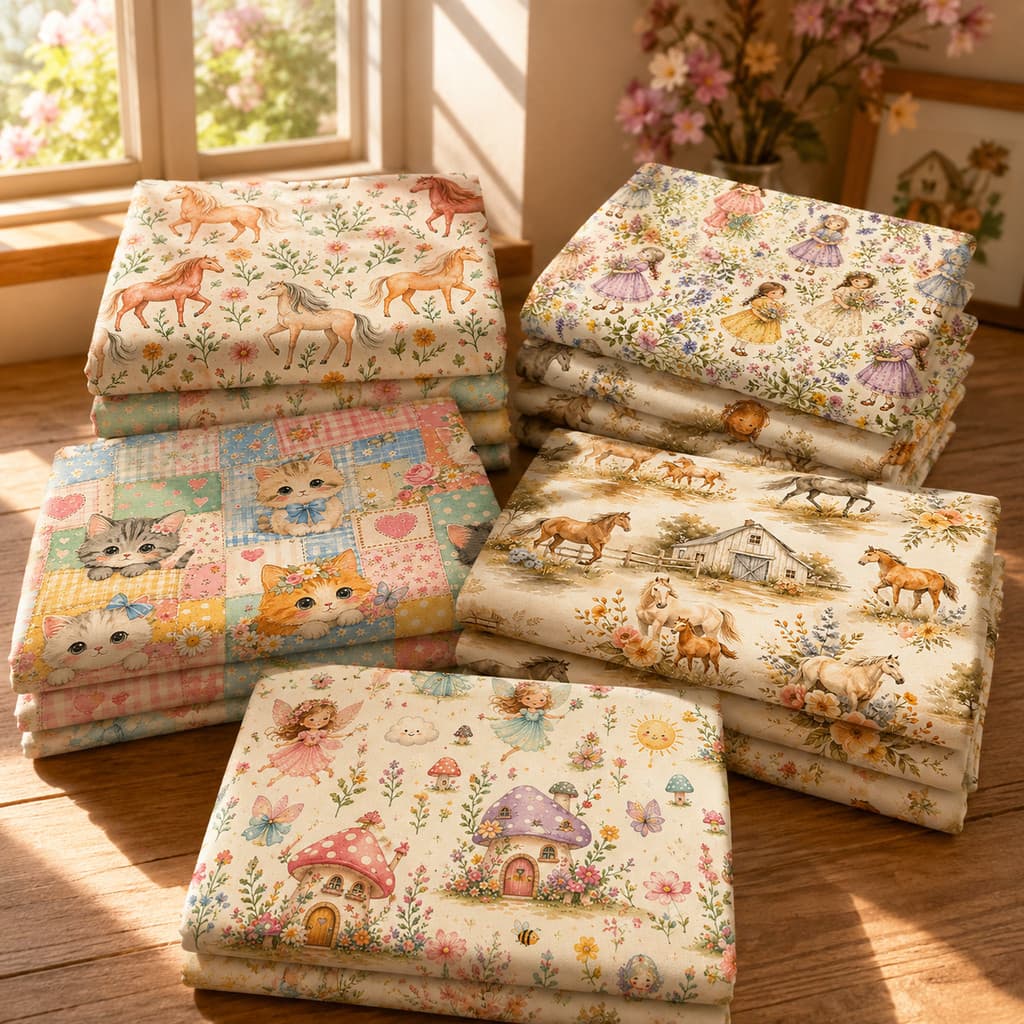 Tecido Tricoline Digital Estampas Variadas Animais Infantil Enxoval Capivara Pano Bolsa Decoração