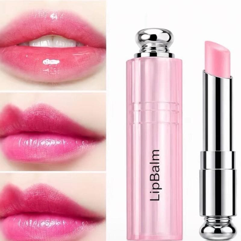 Hidratante Balm Labial com Brilho Glow Intenso Lábios Hidratados Brilho Natural Saudável Batom Mágico Hidratante