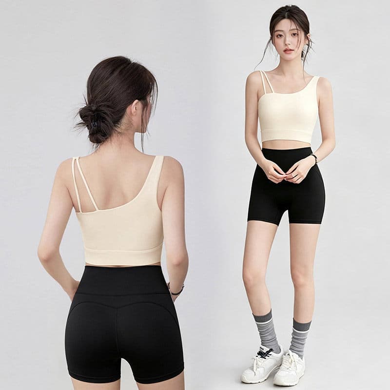 Terno feminino à prova de choque com costas bonitas de uma peça para ioga