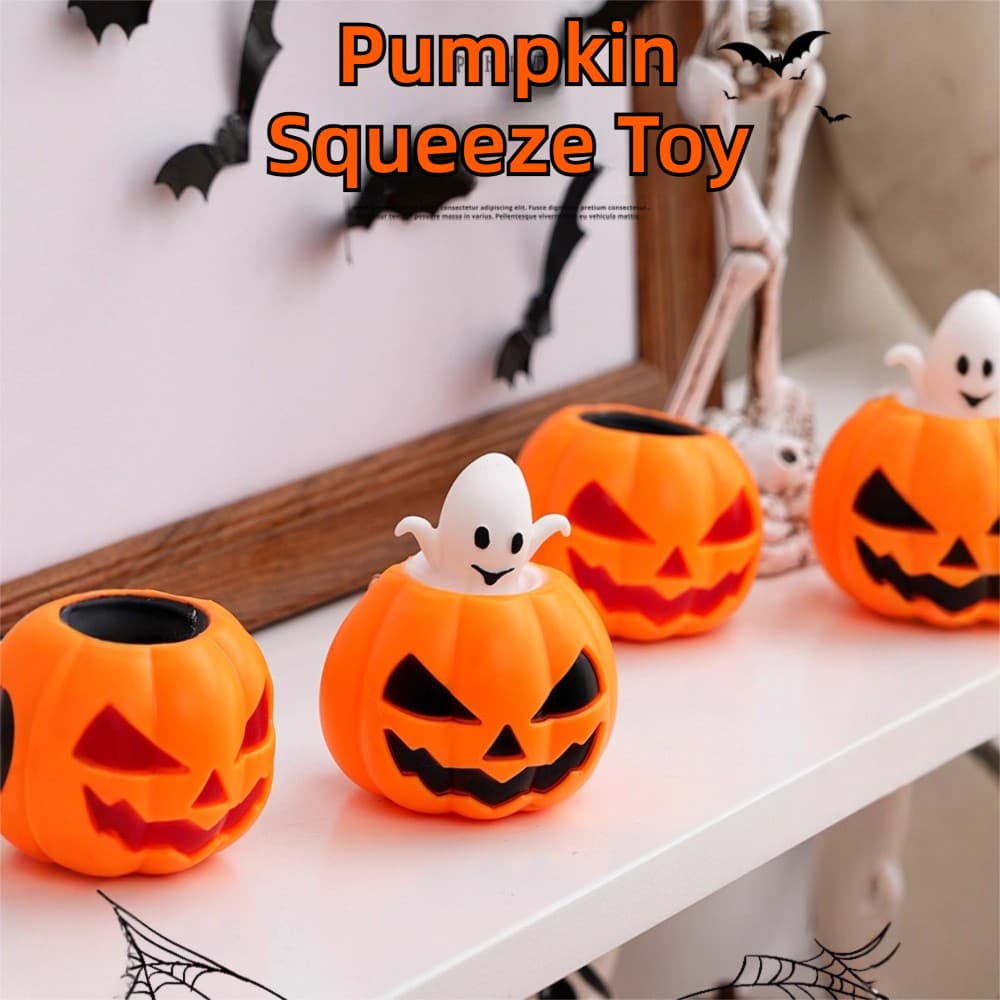 O Brinquedo De Apertar De Cabeça De Abóbora De Halloween É Um Divertido E Que Alivia Estresse Permite Ventilar Espremer
