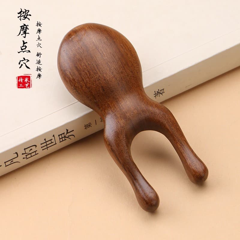 Navalha nasal de sândalo dourado, navalha nasal para olhos, pente meridiano Facial, terapia de cabelo, salão de beleza,