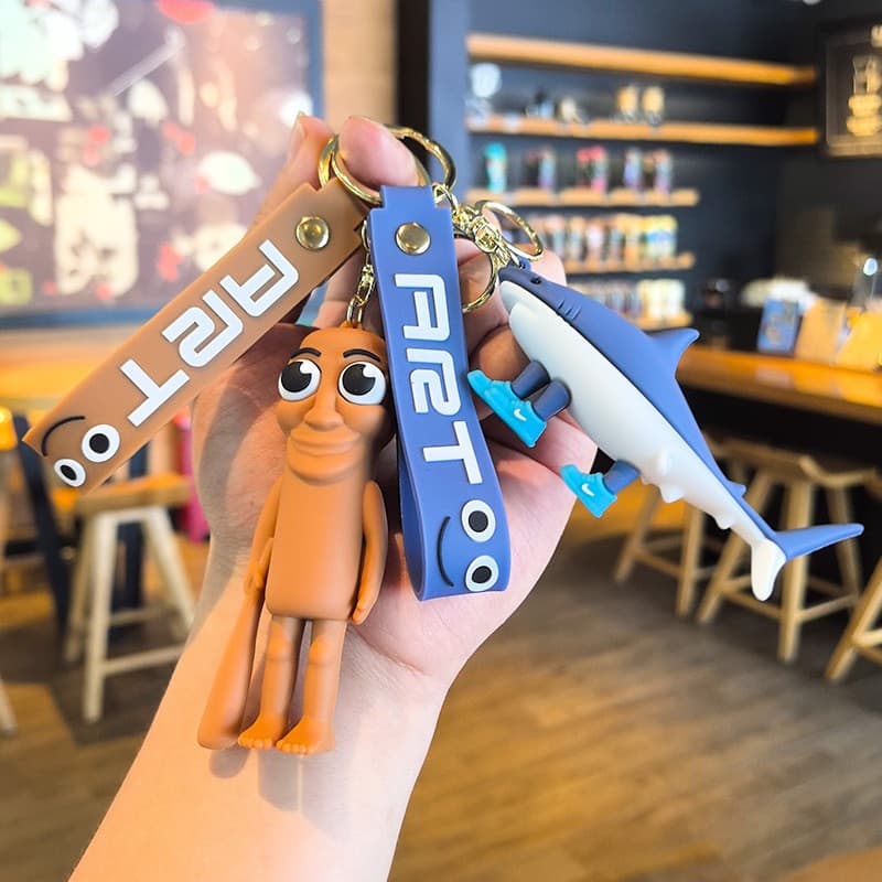 Novo Bonito Elefante Animal Boneca Chaveiro Pingente Engraçado Macaco Mochila Presente
