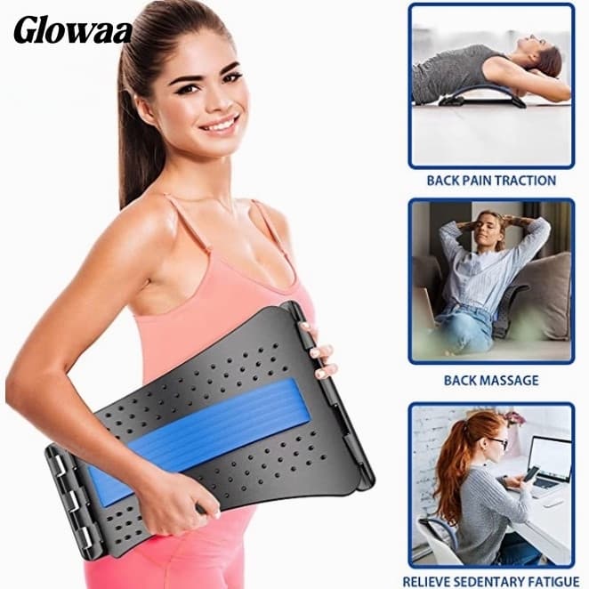 Massageador Suporte Mágico para as Costas Alongador Espinhal Suporte Lombar Alívio Muscular Corretor Espinhal