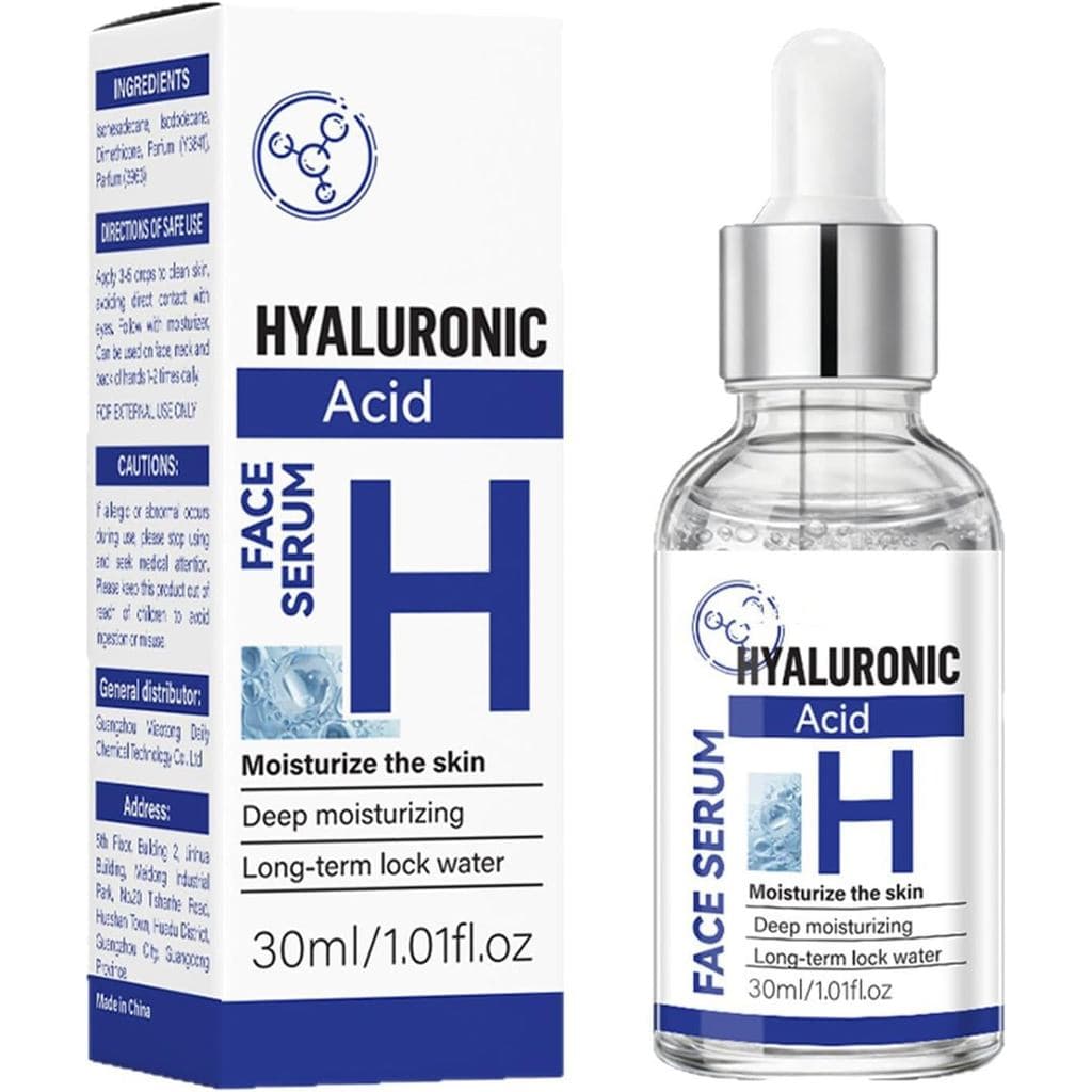 Sérum Facial 10% Ácido Hialurônico Hidratante, Antirrugas, Antipigmentação, Para Homens e Mulheres, Repara Linhas Finas,