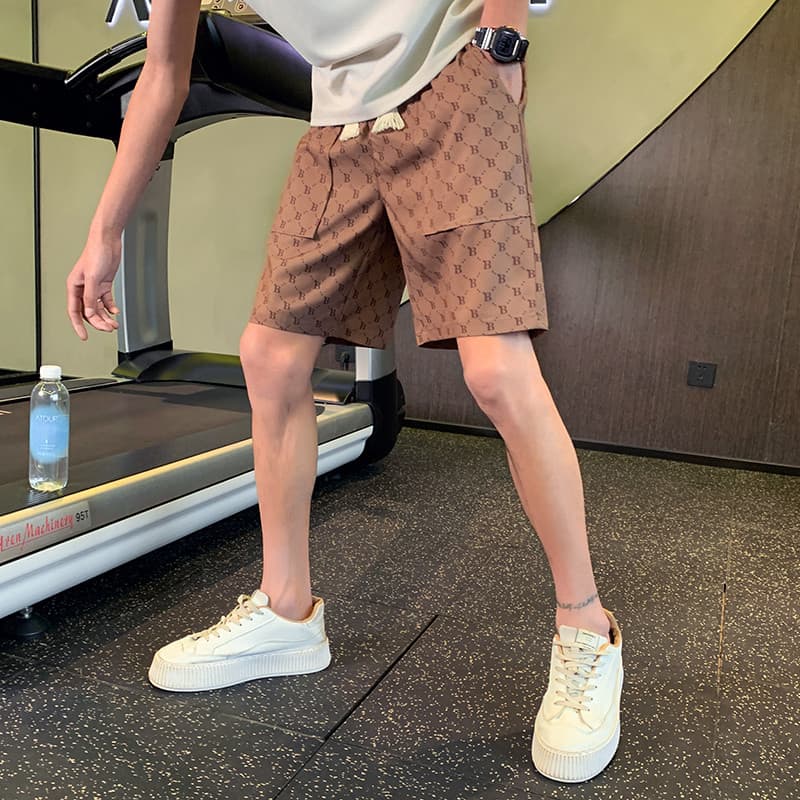 Shorts cáqui de secagem rápida masculino Street Wear ins verão novo estilo 2025 All-Match solto Casual calças de cinco p