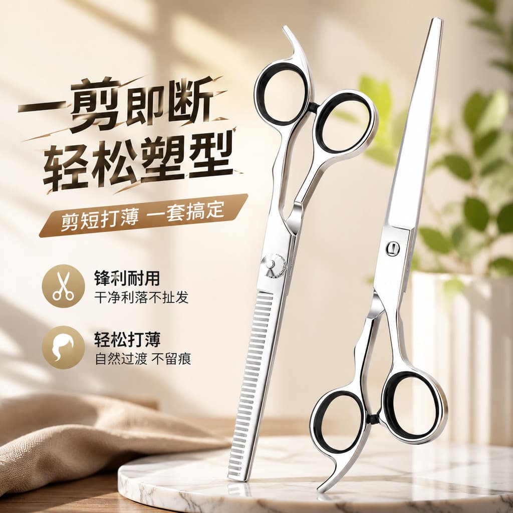 Tesoura especial para corte de cabelo profissional tesoura de cabeleireiro franja dentes planos tesoura de desbaste domé