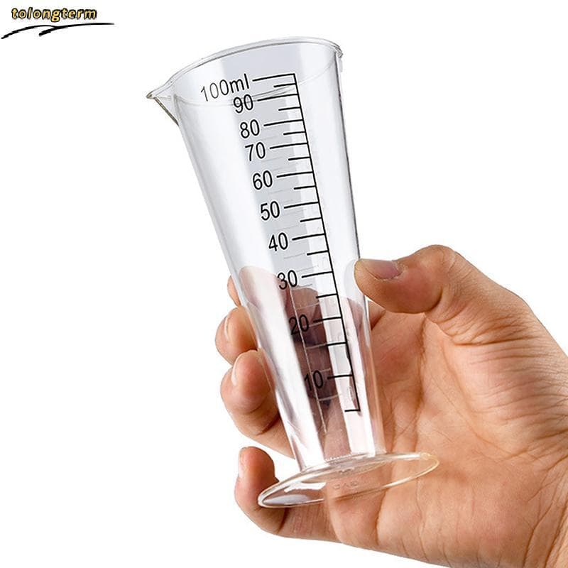 Copo Medidor Acrílico De Qualidade Alimentar 100ml Com Escala-Sem BPA , Perfeito Para Uso Em Cozinha E Restaurante