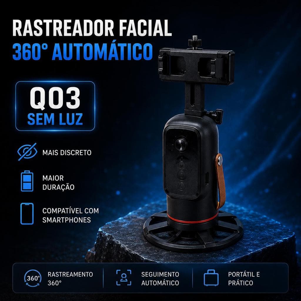 Suporte Gimbal De Mesa Celular Rastreio de Rosto