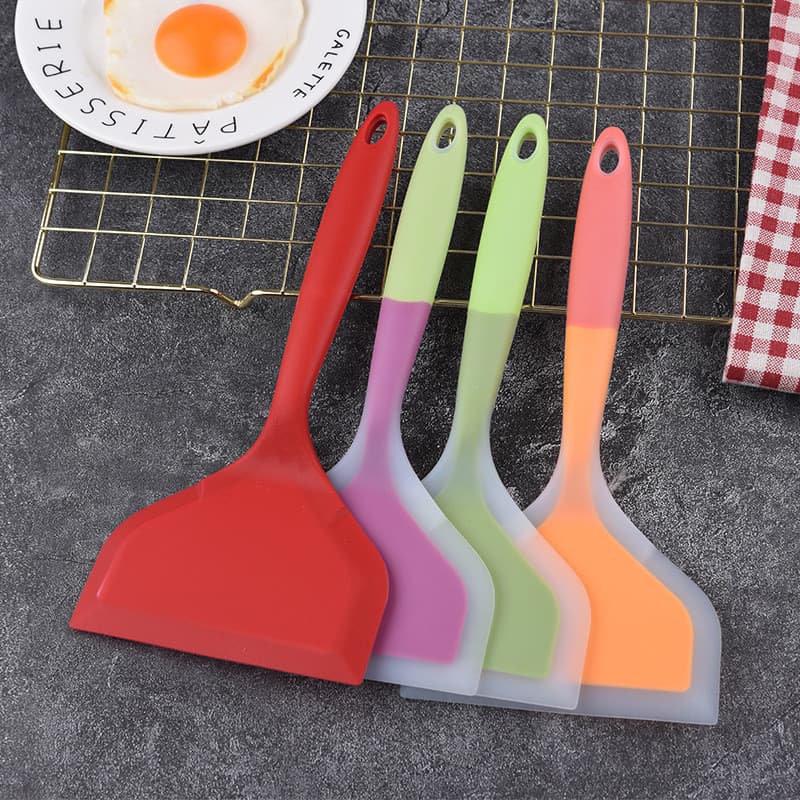 Espátula de Silicone frito Tamagoyaki espátula grande macarrão antiaderente espátula de cozinha resistente a altas tempe