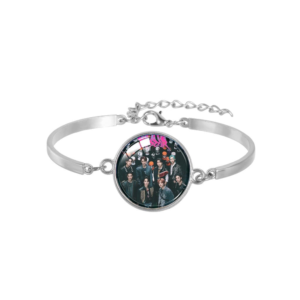 Stray Kids Hallyu Homens Grupo Liga Pulseira Time Gem Fãs Suporte Pulseira Periférica