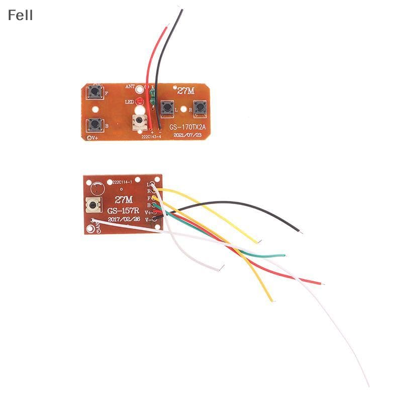 [Fel] 4CH RC Circuito De Controle Remoto PCB Transmissor Placa Receptora Acessórios Para Carro Com Antena Sistema De Rád