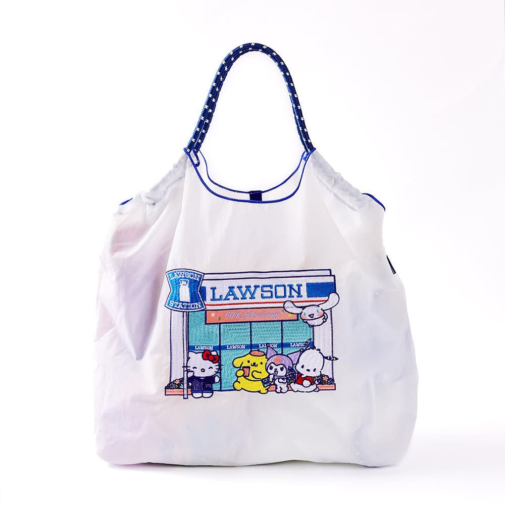 2026 novo estilo japonês bordado saco de compras estilo rosa padrão dos desenhos animados saco bordado Commuter All-Matc